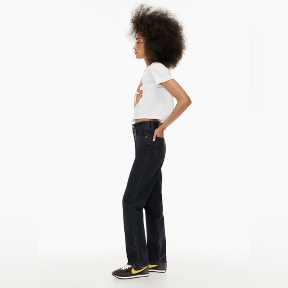 Aritzia || Denim Forum Joni High Rise Long Straight Leg 32” Denim Jeans - Picture 3 of 6